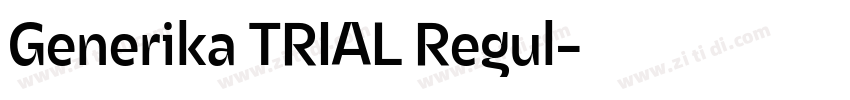 Generika TRIAL Regul字体转换